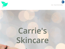 Tablet Screenshot of carries-skincare.com